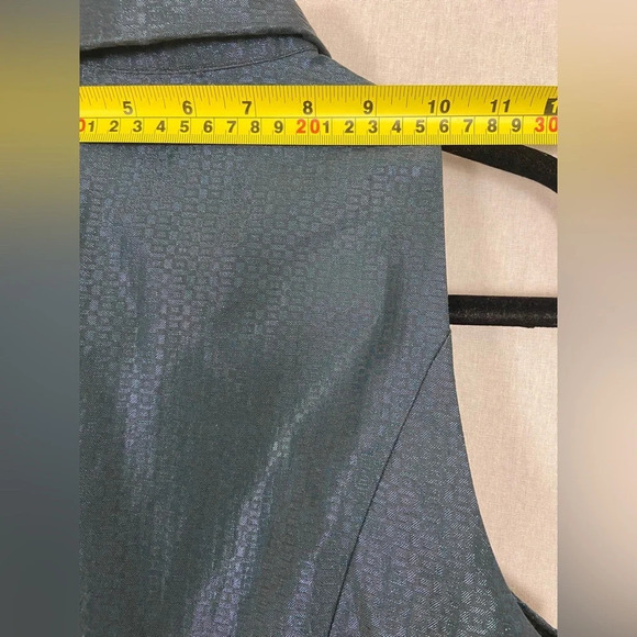 Vintage Kenzo velvet suede silk lined sleeveless  peplum dress top Sz 38 - Picture 16 of 16